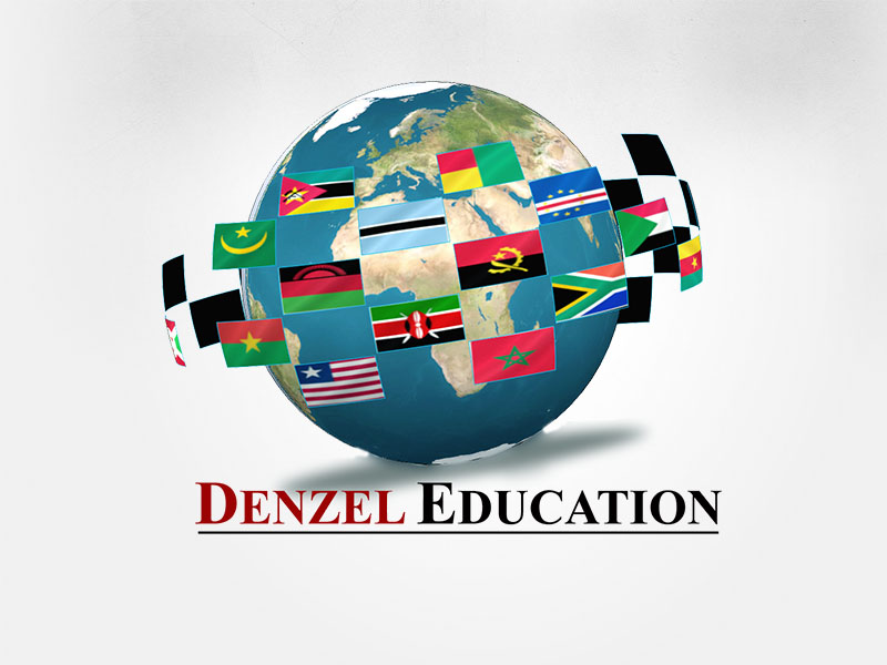 denzel education logo design render infotech, web design, logo